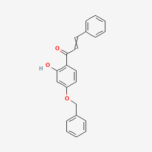 molecular formula C22H18O3 B1622323 2-Propen-1-one, 1-[2-hydroxy-4-(phenylmethoxy)phenyl]-3-phenyl- CAS No. 24532-21-6