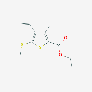 Ethyl 3-methyl-5-(methylthio)-4-vinylthiophene-2-carboxylate