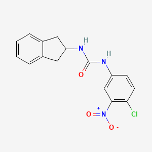 N-(4-chloro-3-nitrophenyl)-N'-(2,3-dihydro-1H-inden-2-yl)urea