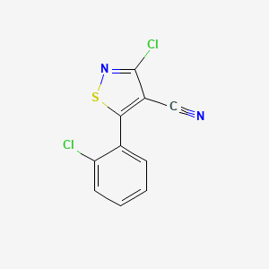 3-Chloro-5-(2-chlorophenyl)-1,2-thiazole-4-carbonitrile