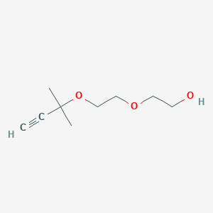 2-(2-[(1,1-Dimethylprop-2-ynyl)oxy]ethoxy)ethan-1-ol