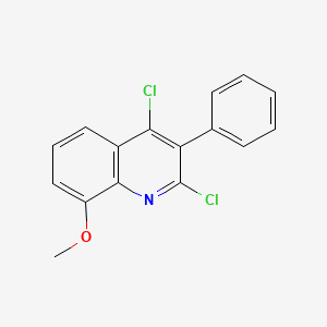 molecular formula C16H11Cl2NO B1622333 2,4-Dichloro-8-methoxy-3-phenylquinoline CAS No. 274691-33-7
