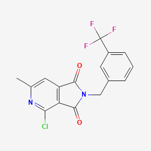 molecular formula C16H10ClF3N2O2 B1622335 4-Chloro-6-méthyl-2-[3-(trifluorométhyl)benzyl]-2,3-dihydro-1H-pyrrolo[3,4-c]pyridine-1,3-dione CAS No. 261363-79-5