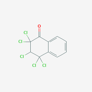 molecular formula C10H5Cl5O B1622338 2,2,3,4,4-Pentachloro-1,2,3,4-tetrahydronaphthalen-1-one CAS No. 2243-28-9