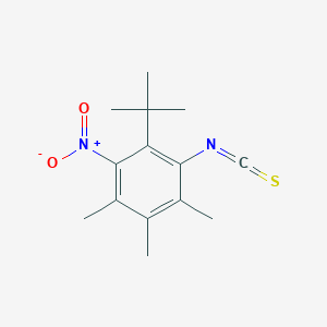 molecular formula C14H18N2O2S B1622341 2-(tert-Butyl)-4,5,6-trimethyl-3-nitrophenyl isothiocyanate CAS No. 680212-98-0