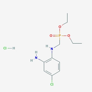 molecular formula C11H19Cl2N2O3P B1622344 Diethyl (2-amino-4-chloroanilino)methylphosphonate hydrochloride CAS No. 301822-79-7