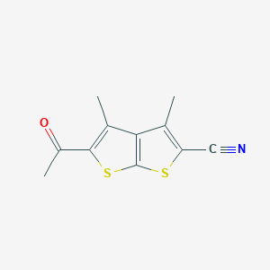 5-Acetyl-3,4-dimethylthieno[2,3-b]thiophene-2-carbonitrile