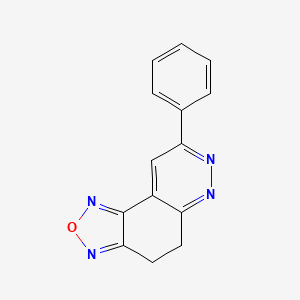 molecular formula C14H10N4O B1622359 8-Phenyl-4,5-dihydro-[1,2,5]oxadiazolo[3,4-f]cinnoline CAS No. 302788-80-3