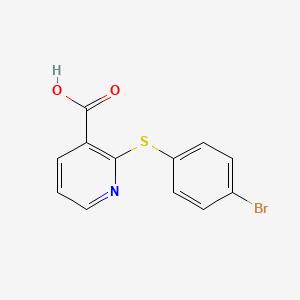 molecular formula C12H8BrNO2S B1622390 2-[(4-Bromophenyl)sulfanyl]pyridine-3-carboxylic acid CAS No. 955-52-2