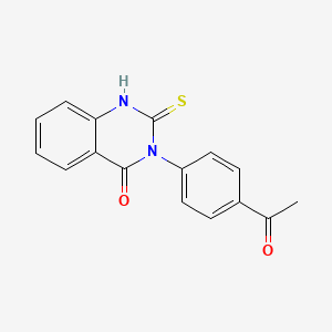 molecular formula C16H12N2O2S B1622391 3-(4-Acetyl-phenyl)-2-mercapto-3H-quinazolin-4-one CAS No. 65141-63-1