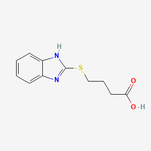molecular formula C11H12N2O2S B1622397 4-(1H-Benzoimidazol-2-ylsulfanyl)-butyric acid CAS No. 69002-94-4