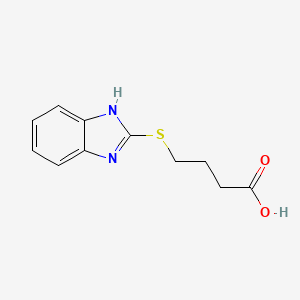 molecular formula C11H12N2O2S B1622397 Ácido 4-(1H-benzoimidazol-2-ilsulfanyl)butírico CAS No. 69002-94-4