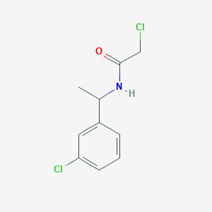 molecular formula C10H11Cl2NO B1622419 2-chloro-N-[1-(3-chlorophenyl)ethyl]acetamide CAS No. 40023-11-8