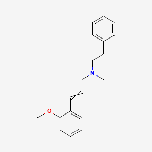 molecular formula C19H23NO B1622424 3-(2-methoxyphenyl)-N-methyl-N-(2-phenylethyl)prop-2-en-1-amine CAS No. 302910-87-8
