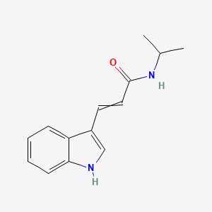 molecular formula C14H16N2O B1622427 2-Propenamide, 3-(1H-indol-3-yl)-N-(1-methylethyl)- CAS No. 64319-77-3