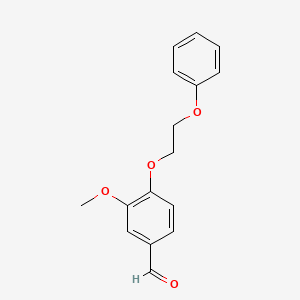 molecular formula C16H16O4 B1622428 3-Methoxy-4-(2-phenoxyethoxy)benzaldehyde CAS No. 299936-09-7