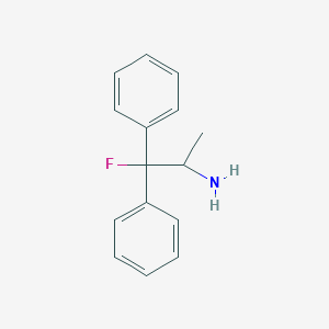 molecular formula C15H16FN B1622439 1-Fluoro-1,1-diphenylpropan-2-amine CAS No. 71057-03-9