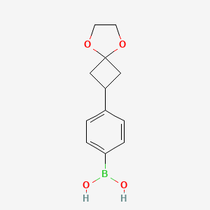 molecular formula C12H15BO4 B1622442 [4-(5,8-dioxaspiro[3.4]octan-2-yl)phenyl]boronic Acid CAS No. 254892-99-4
