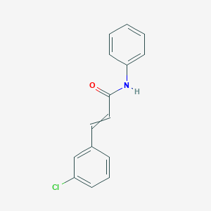molecular formula C15H12ClNO B1622443 3-(3-chlorophenyl)-N-phenylprop-2-enamide CAS No. 14621-01-3
