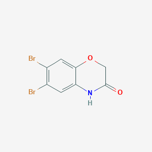 molecular formula C8H5Br2NO2 B1622450 6,7-Dibromo-2H-1,4-benzoxazin-3(4H)-one CAS No. 24036-49-5