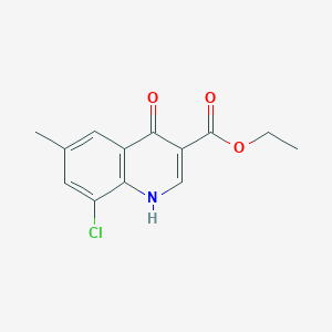 molecular formula C13H12ClNO3 B1622466 8-Chloro-4-hydroxy-6-methylquinoline-3-carboxylic acid ethyl ester CAS No. 338795-13-4