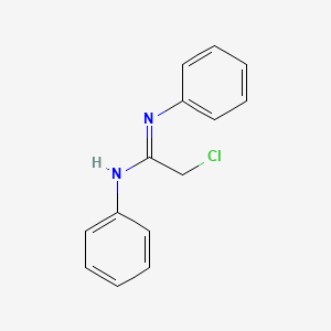 molecular formula C14H13ClN2 B1622473 2-chloro-N,N'-diphenylethanimidamide CAS No. 40403-43-8
