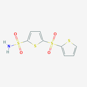 molecular formula C8H7NO4S4 B1622479 5-(Thiophene-2-sulfonyl)thiophene-2-sulfonamide CAS No. 63033-66-9
