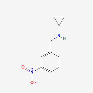 molecular formula C10H12N2O2 B1622499 N-[(3-nitrophenyl)methyl]cyclopropanamine CAS No. 697305-95-6