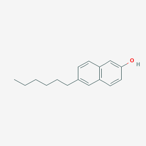 molecular formula C16H20O B162250 2-Naphthol, 6-hexyl- CAS No. 1999-56-0