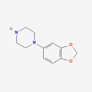 molecular formula C11H14N2O2 B1622502 1-(1,3-Benzodioxol-5-yl)piperazine CAS No. 55827-51-5