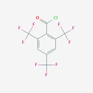 molecular formula C10H2ClF9O B162251 2,4,6-tris(trifluoromethyl)benzoyl Chloride CAS No. 135130-97-1