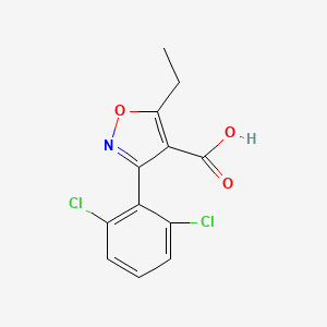 molecular formula C12H9Cl2NO3 B1622516 3-(2,6-Dichlorophenyl)-5-ethylisoxazole-4-carboxylic acid CAS No. 286435-86-7
