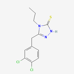 molecular formula C12H13Cl2N3S B1622520 5-(3,4-Dichlorobenzyl)-4-propyl-1,2,4-triazole-3-thiol CAS No. 306936-92-5