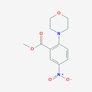 molecular formula C12H14N2O5 B1622526 Methyl 2-morpholino-5-nitrobenzenecarboxylate CAS No. 83909-55-1