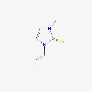 molecular formula C7H12N2S B162255 1-Methyl-3-propylimidazole-2-thione CAS No. 135011-47-1