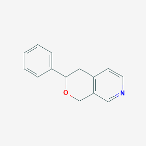 molecular formula C14H13NO B162258 3-Phenyl-3,4-dihydro-1H-pyrano[3,4-c]pyridine CAS No. 126474-05-3
