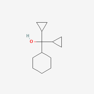 molecular formula C13H22O B1622599 Cyclohexyl(dicyclopropyl)methanol CAS No. 71172-68-4