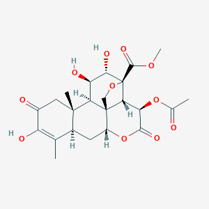 molecular formula C23H28O11 B162260 苦参碱 B CAS No. 25514-29-8