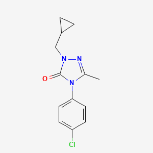 B1622609 4-(4-Chlorophenyl)-1-(cyclopropylmethyl)-3-methyl-1H-1,2,4-triazol-5(4H)-one CAS No. 860786-67-0