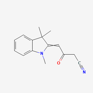 3-Oxo-4-(1,3,3-trimethylindol-2-ylidene)butanenitrile