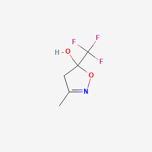 4,5-Dihydro-5-hydroxy-3-methyl-5-(trifluoromethyl)isoxazole