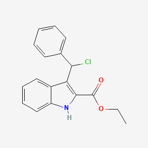 3-(Chlorophenylmethyl)-1H-indole-2-carboxylic acid ethyl ester