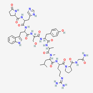 molecular formula C57H79N17O13 B1622640 [D-Ala6, N-Me-Leu7]-LH-RH CAS No. 56133-95-0