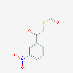 S-[2-(3-nitrophenyl)-2-oxoethyl] ethanethioate
