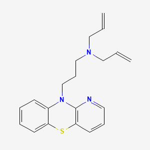molecular formula C20H23N3S B1622657 10H-Pyrido(3,2-b)(1,4)benzothiazine, 10-(3-(diallylamino)propyl)- CAS No. 67465-64-9