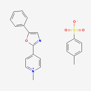Pyridinium, 1-methyl-4-(5-phenyl-2-oxazolyl)-, p-toluenesulfonate