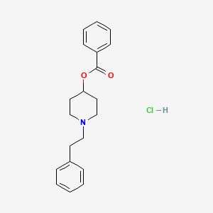 1-Phenethyl-4-piperidyl benzoate hydrochloride