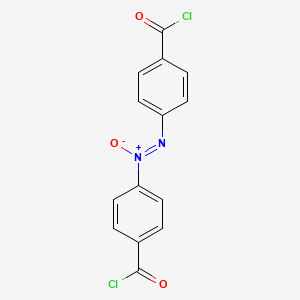 molecular formula C14H8Cl2N2O3 B1622670 Benzoyl chloride, 4,4'-azoxybis- CAS No. 47163-83-7