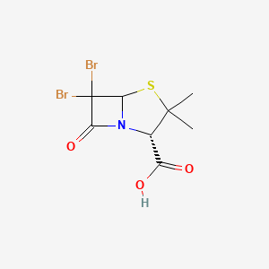 molecular formula C8H9Br2NO3S B1622679 (2S)-6,6-Dibromo-3,3-dimethyl-7-oxo-4-thia-1-aza-bicyclo[3.2.0]heptane-2-carboxylic acid CAS No. 205320-24-7