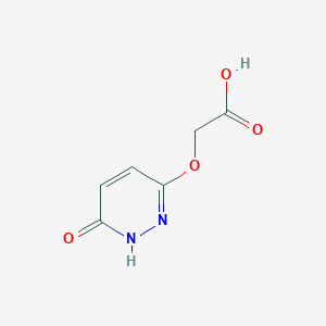 molecular formula C6H6N2O4 B1622683 2-((6-Oxo-1,6-dihydropyridazin-3-yl)oxy)acetic acid CAS No. 34173-61-0